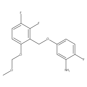 2-Fluoro-5-[2,3-difluoro-6-(methoxymethyloxy)benzyloxy]aniline结构式
