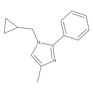 1-(cyclopropylmethyl)-4-iodo-2-phenyl-1H-imidazole Structure