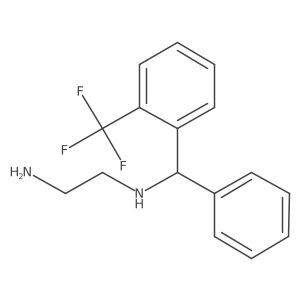 N-{phenyl[2-(trifluoromethyl)phenyl]methyl}ethane-1,2-diamine Structure