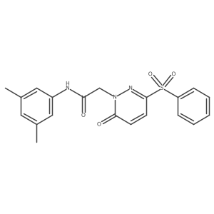 N-(3,5-dimethylphenyl)-2-(6-oxo-3-(phenylsulfonyl)pyridazin-1(6H)-yl)acetamide Structure
