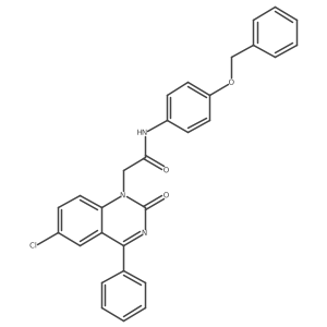 N-(4-(benzyloxy)phenyl)-2-(6-chloro-2-oxo-4-phenylquinazolin-1(2H)-yl)acetamide Structure
