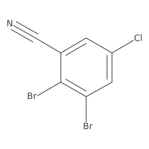 2,3-Dibromo-5-chlorobenzonitrile Structure