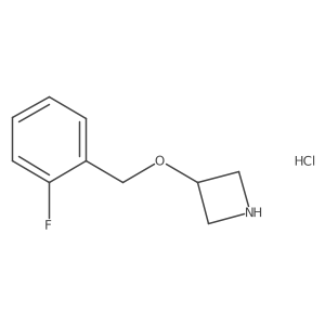 3-[(2-Fluorobenzyl)oxy]azetidine hydrochloride结构式
