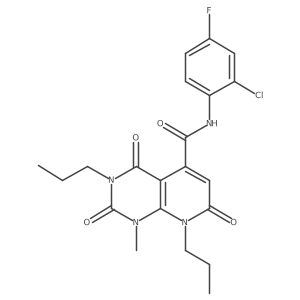 N-(2-chloro-4-fluorophenyl)-1-methyl-2,4,7-trioxo-3,8-dipropyl-1,2,3,4,7,8-hexahydropyrido[2,3-d]pyrimidine-5-carboxamide Structure