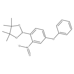 4,4,5,5-Tetramethyl-2-(2-nitro-4-phenoxyphenyl)-1,3,2-dioxaborolane Structure