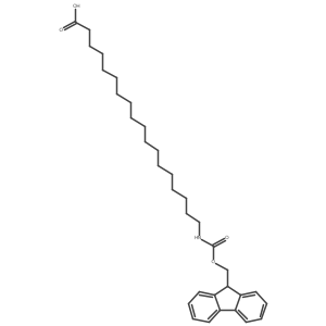 18-(Fmoc-amino)-stearic acid Structure