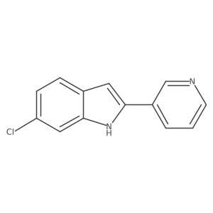6-chloro-2-pyridin-3-yl-1H-indole Structure