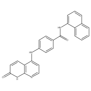 N-naphthalen-1-yl-4-[(7-oxo-8H-1,8-naphthyridin-4-yl)amino]benzamide Structure