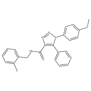 N-[(2-fluorophenyl)methyl]-1-(4-methoxyphenyl)-5-(pyridin-3-yl)-1H-1,2,3-triazole-4-carboxamide Structure
