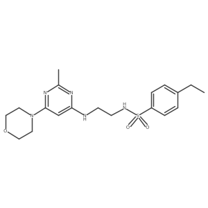 4-ethyl-N-(2-((2-methyl-6-morpholinopyrimidin-4-yl)amino)ethyl)benzenesulfonamide Structure