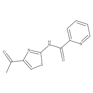 n-(4-Acetylthiazol-2-yl)picolinamide结构式