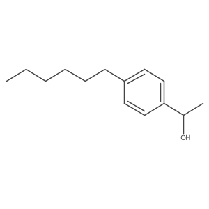 (1R)-1-(4-hexylphenyl)ethanol结构式