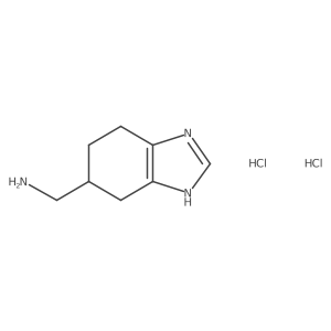 1-(4,5,6,7-tetrahydro-1H-benzimidazol-5-yl)methylamine dihydrochloride Structure