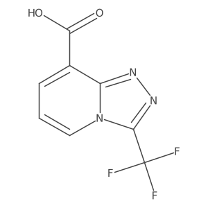 3-(Trifluoromethyl)-[1,2,4]triazolo[4,3-a]pyridine-8-carboxylic acid结构式