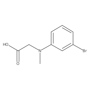 2-((3-Bromophenyl)(methyl)amino)acetic acid结构式