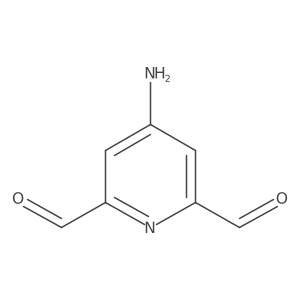 4-Aminopyridine-2,6-dicarbaldehyde结构式
