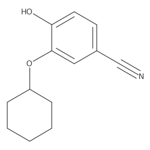 3-(Cyclohexyloxy)-4-hydroxybenzonitrile Structure