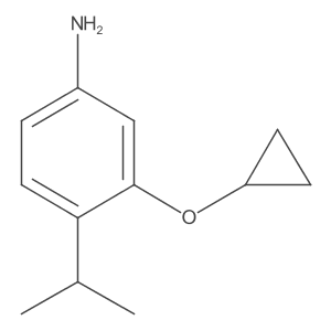 3-Cyclopropoxy-4-isopropylaniline结构式