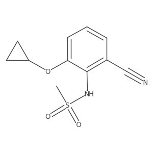 N-(2-Cyano-6-cyclopropoxyphenyl)methanesulfonamide Structure