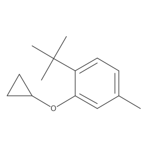 1-Tert-butyl-2-cyclopropoxy-4-methylbenzene Structure