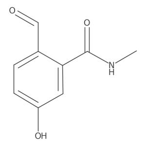 2-Formyl-5-hydroxy-N-methylbenzamide结构式
