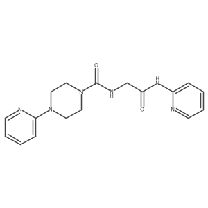 N-(2-oxo-2-(pyridin-2-ylamino)ethyl)-4-(pyridin-2-yl)piperazine-1-carboxamide Structure
