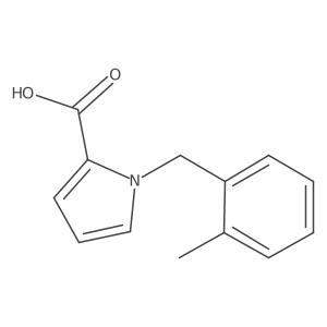 1-(2-methylbenzyl)-1H-pyrrole-2-carboxylic acid结构式