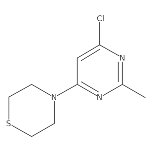 4-(6-Chloro-2-methylpyrimidin-4-yl)thiomorpholine结构式