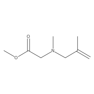 N-Methyl-N-(2-methyl-2-propen-1-yl)glycine methyl ester Structure