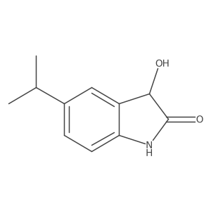 3-Hydroxy-5-(propan-2-YL)-2,3-dihydro-1H-indol-2-one结构式