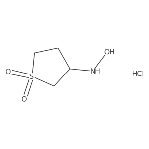 3-(Hydroxyamino)tetrahydrothiophene 1,1-dioxide hydrochloride结构式