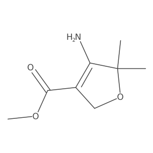 Methyl 4-amino-5,5-dimethyl-2,5-dihydrofuran-3-carboxylate结构式
