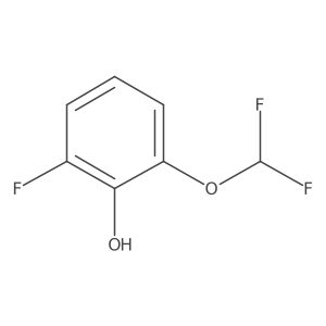 2-(Difluoromethoxy)-6-fluorophenol结构式