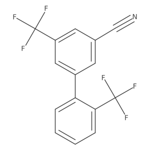 2',5-Bis(trifluoromethyl)-[1,1'-biphenyl]-3-carbonitrile结构式