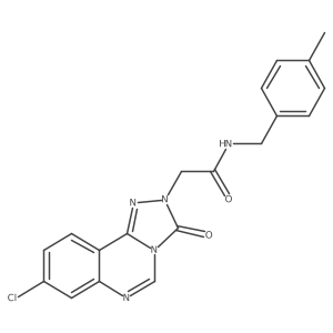 2-(8-chloro-3-oxo-[1,2,4]triazolo[4,3-c]quinazolin-2(3H)-yl)-N-(4-methylbenzyl)acetamide结构式