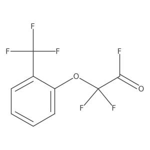 2,2-Difluoro-2-[2-(trifluoromethyl)phenoxy]acetyl fluoride Structure