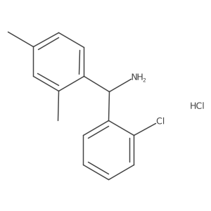 (2-Chlorophenyl)(2,4-dimethylphenyl)methanamine hydrochloride Structure