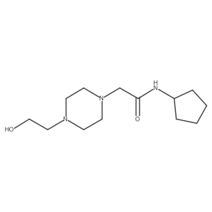 n-Cyclopentyl-2-(4-(2-hydroxyethyl)piperazin-1-yl)acetamide结构式