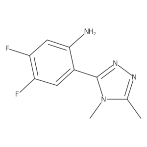 2-(dimethyl-4H-1,2,4-triazol-3-yl)-4,5-difluoroaniline Structure