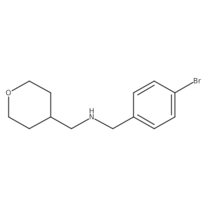 [(4-Bromophenyl)methyl][(oxan-4-yl)methyl]amine结构式