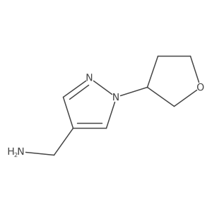 [1-(oxolan-3-yl)-1H-pyrazol-4-yl]methanamine Structure