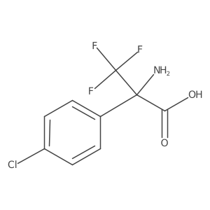 (2S)-2-amino-2-(4-chlorophenyl)-3,3,3-trifluoropropanoic acid Structure