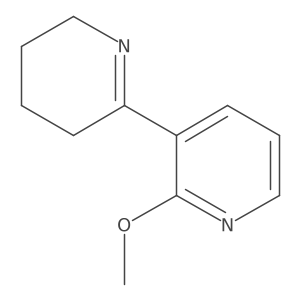 2'-Methoxy-3,4,5,6-tetrahydro-2,3'-bipyridine结构式