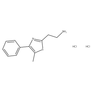 2-(5-Methyl-4-phenyl-1,3-thiazol-2-yl)ethan-1-amine dihydrochloride结构式