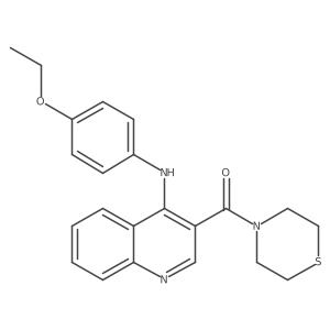 (4-((4-Ethoxyphenyl)amino)quinolin-3-yl)(thiomorpholino)methanone Structure