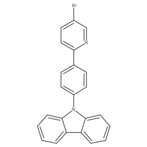 9-(4-(5-bromopyridin-2-yl)phenyl)-9H-carbazole Structure