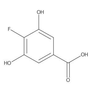 4-Fluoro-3,5-dihydroxybenzoic acid结构式
