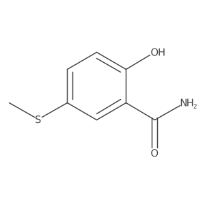 2-Hydroxy-5-(methylthio)benzamide Structure