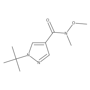 1-tert-butyl-1H-pyrazole-4-carboxylic acid methoxy-methyl-amide Structure
