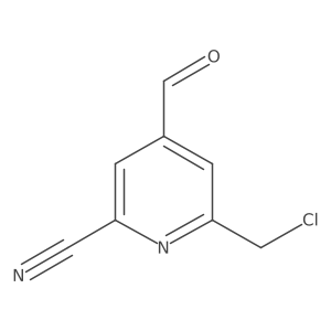 6-(Chloromethyl)-4-formylpyridine-2-carbonitrile Structure